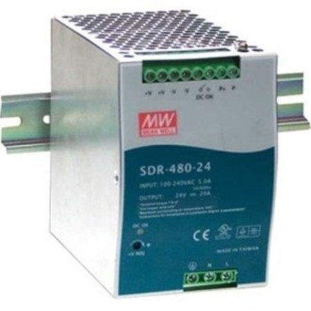 B+B SMARTWORX Power Supply, Din, Pfc Function, 48V, 2.5A, 120W SDR-480-24